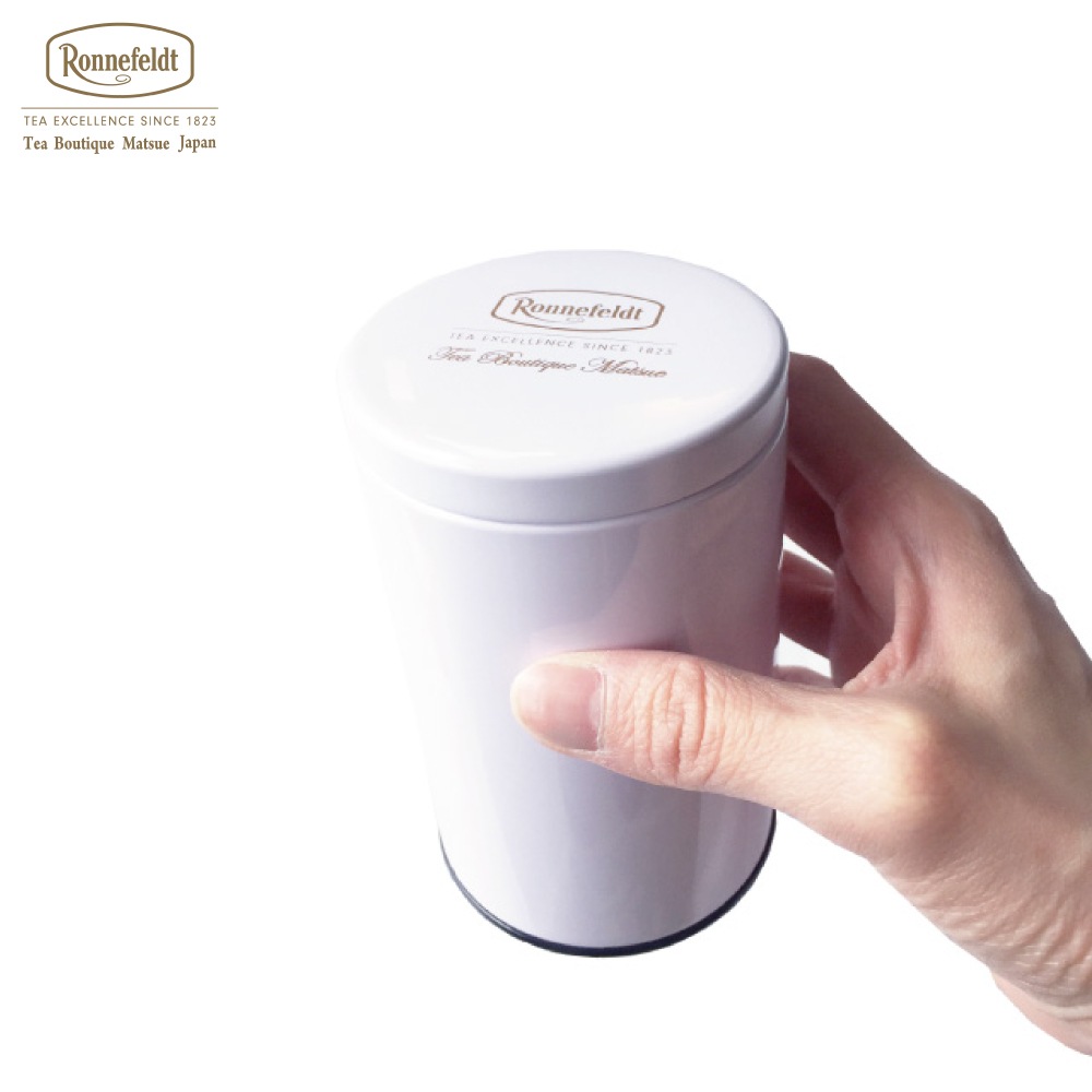 【宅配便】ロンネフェルト松江 オリジナル保存缶 白 茶葉100g用