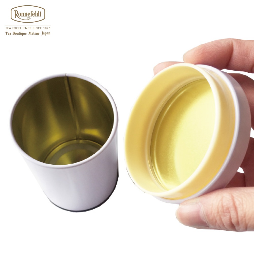 【宅配便】ロンネフェルト松江 オリジナル保存缶 白 茶葉100g用