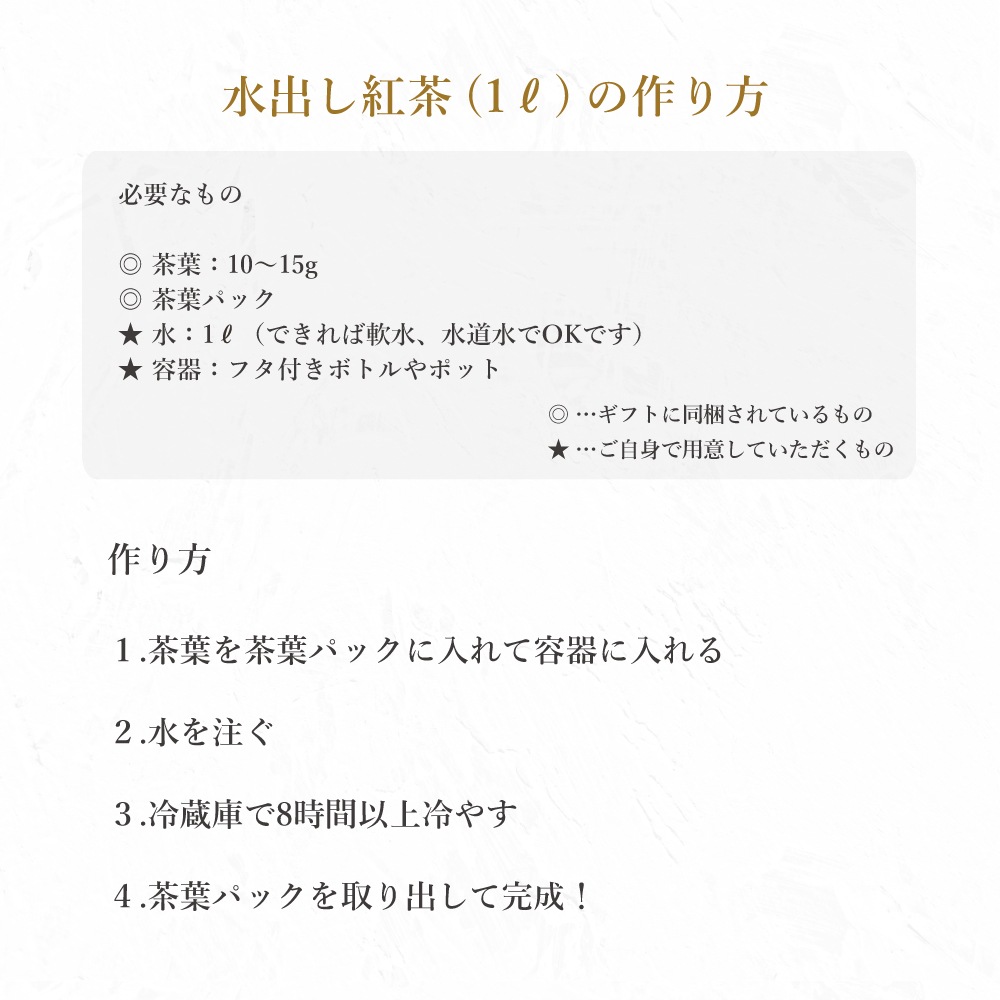 【メール便】ロンネフェルト選べる茶葉2種 水出し紅茶プチギフト