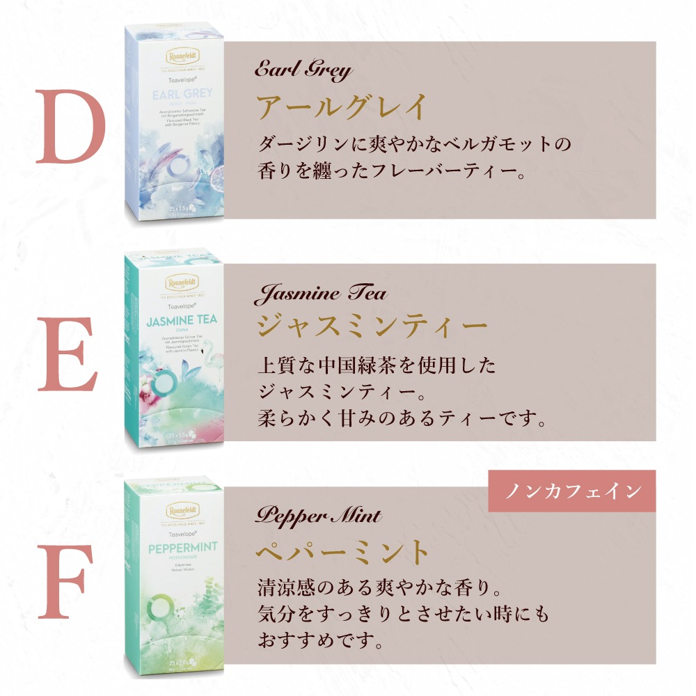 【宅配便】ロンネフェルト 選べる３種類 ティーバッグ75袋ギフト《リボンラッピング》