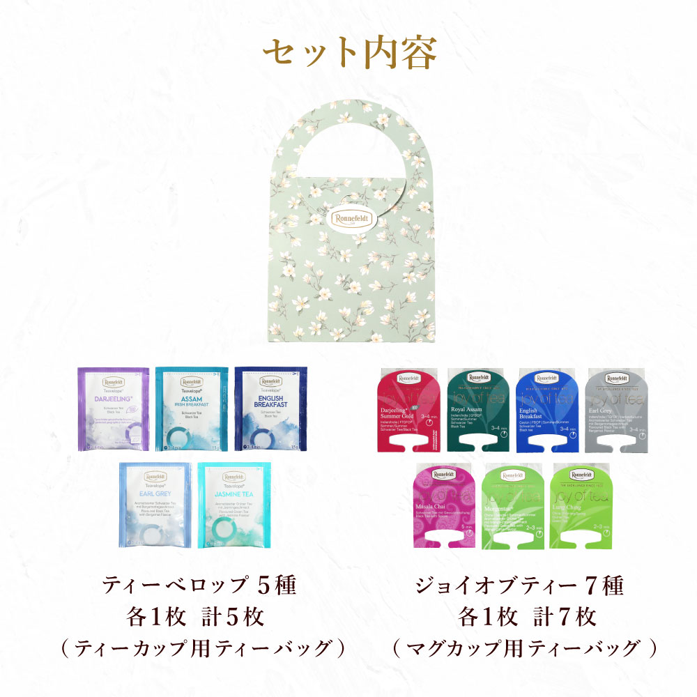 【sale】10％OFF☆【宅配便】ロンネフェルト プチギフト 紅茶ティーバッグ12袋セット