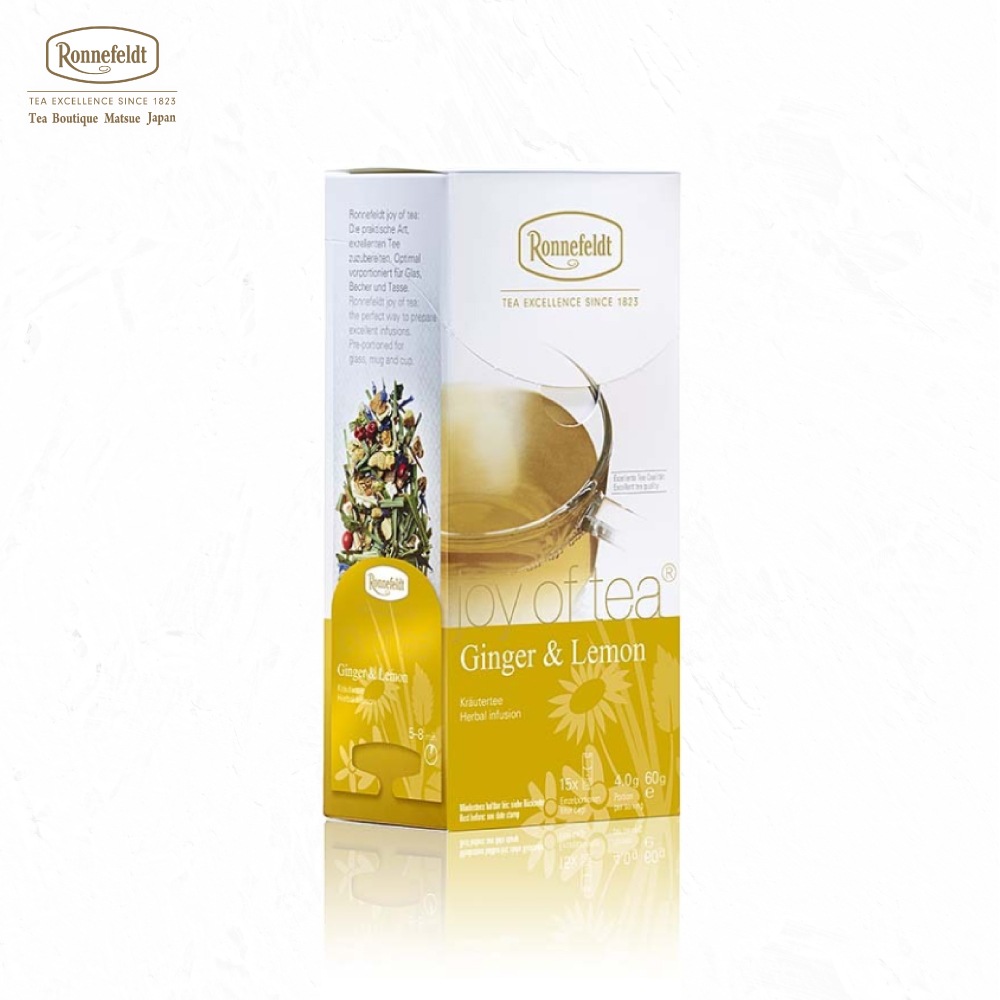 宅配便】ロンネフェルト ジョイオブティー ジンジャー＆レモン (15袋入)