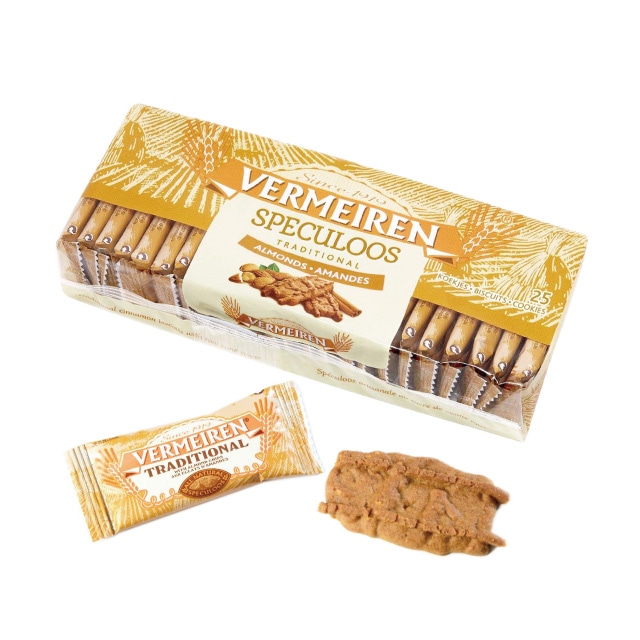 【SALE】15%OFF☆【宅配便】ベルメーレン カラメルビスケット アーモンド 25枚入 (個包装)