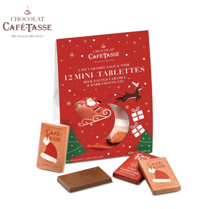 【宅配便】カフェタッセ クリスマスミニタブレットアソート 12P