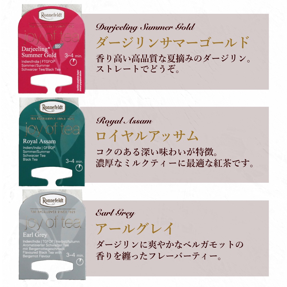 【宅配便】ロンネフェルト 高級紅茶を楽しむセット