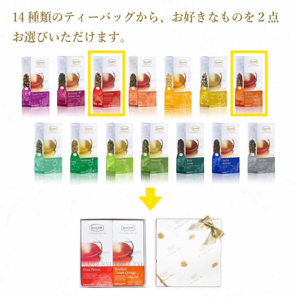 【宅配便】ロンネフェルト たっぷり30杯分 マグカップティーバッグギフト《リボンラッピング》