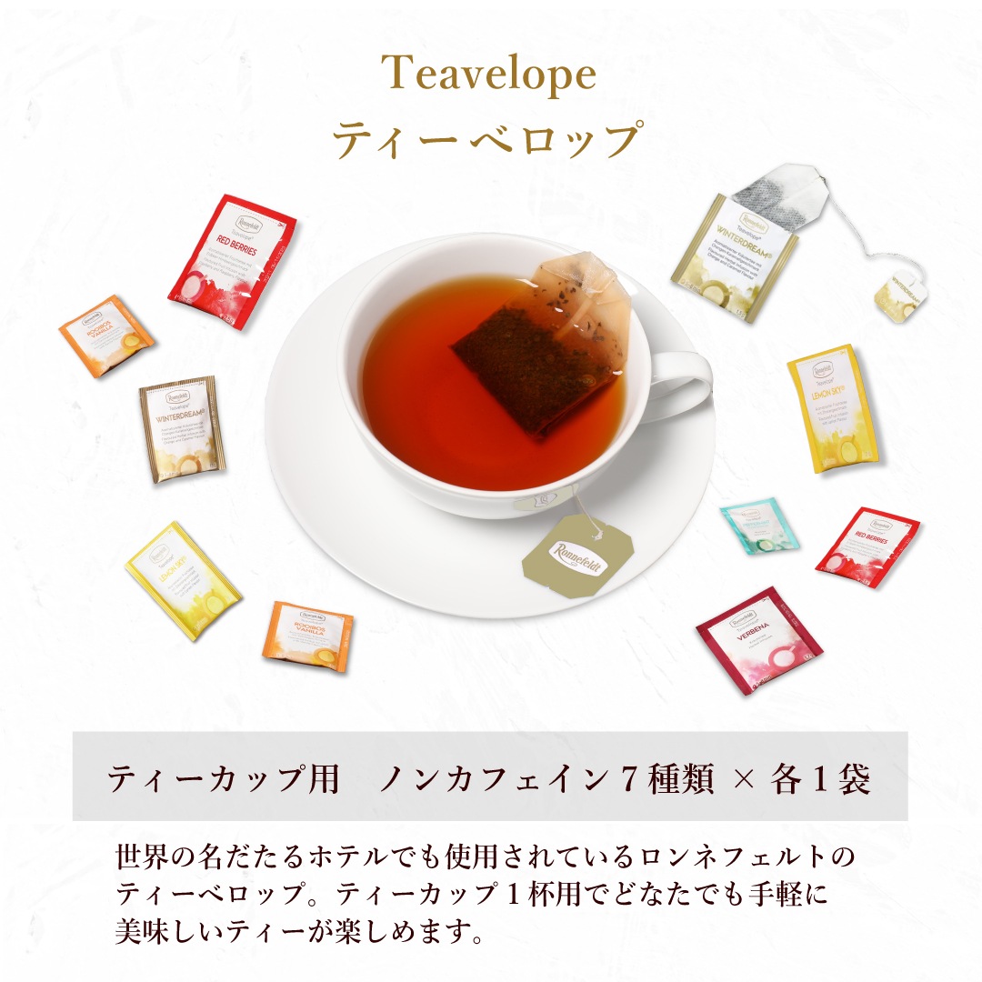【宅配便】ロンネフェルト ノンカフェイン高級紅茶を楽しむセット【クリスマスカード付き】