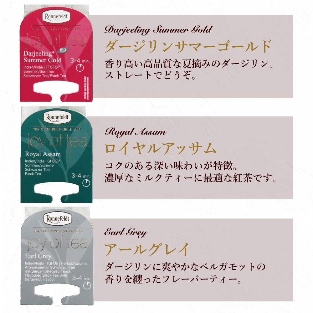 ロンネフェルト 高級紅茶を楽しむセット【夏のお気遣いカード付き】
