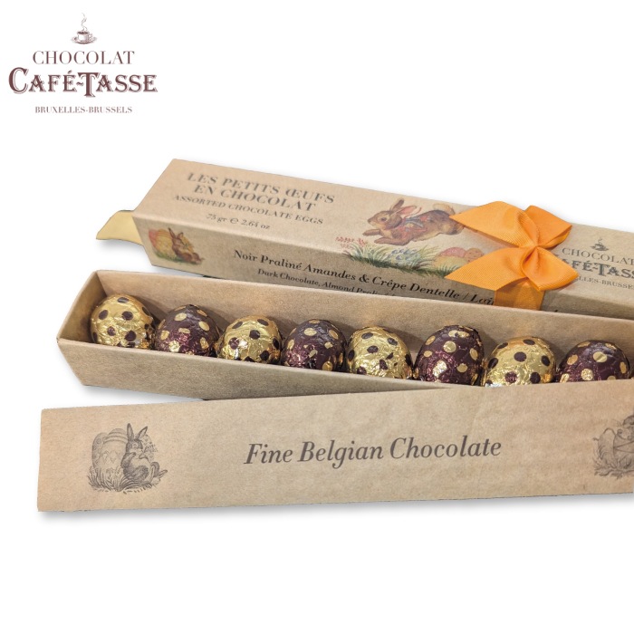 【宅配便】カフェタッセ ミニエッグプラリネチョコアソート9P