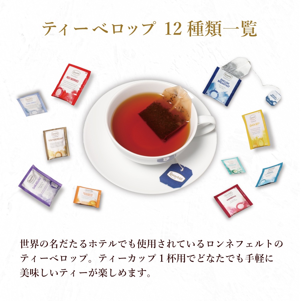 【宅配便】ロンネフェルト 選べる３種類 ティーバッグ75袋ギフト《のし紙包装》