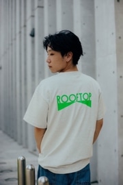 ROOFTOP T-shirt OATMEAL/LIGHT GREEN