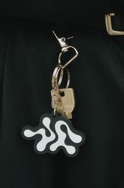 YAWNDAY FACTORY LOGO RUBBER KEYCHAIN