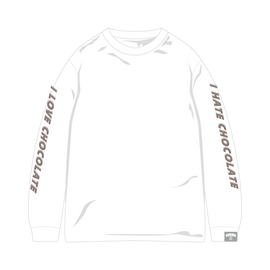 MOCHA RIVER College CHOCOLATE Sleeve Tee WHITE