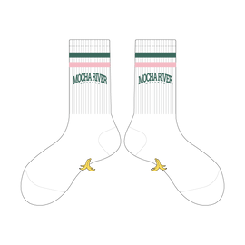 MOCHA RIVER College Logo Socks