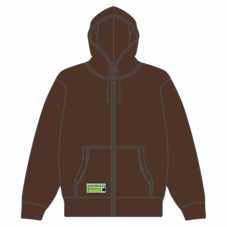 GIRICHOCO Full Zip Hoodie��Dark Chocolate��