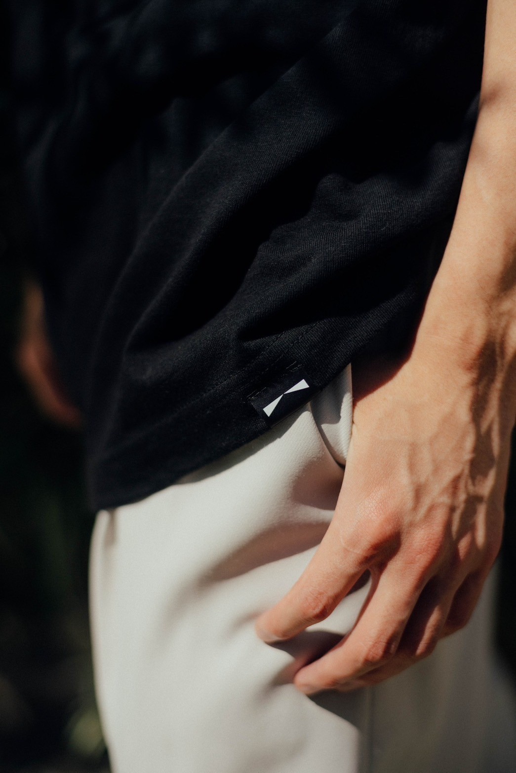 ROOFTOP T-shirt BLACK/LIGHT BLUE