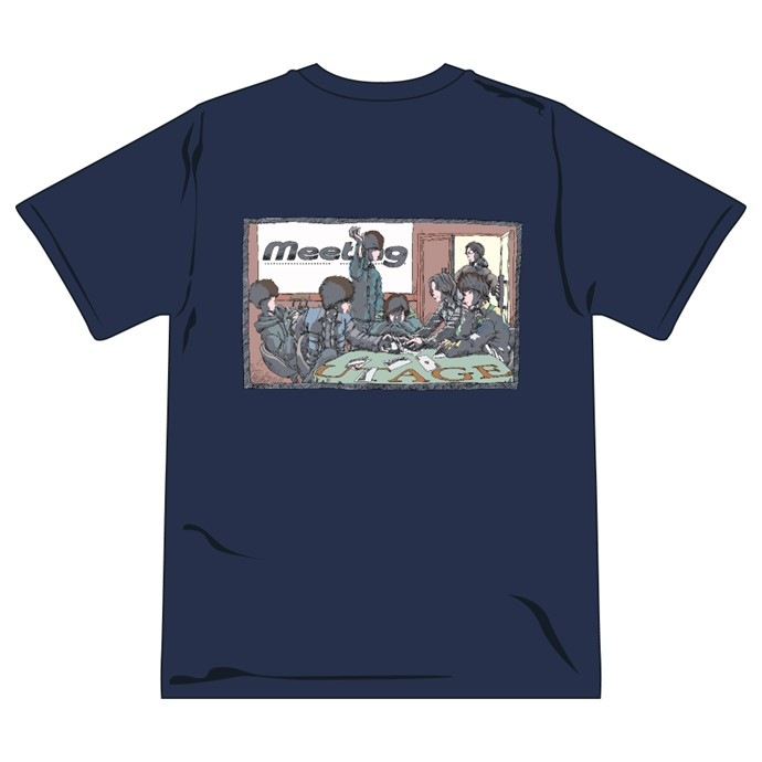 Meeting Graffiti T-shirt (Navy)