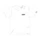 MOCHA RIVER College Logo Under Construction T-shirt WHITE