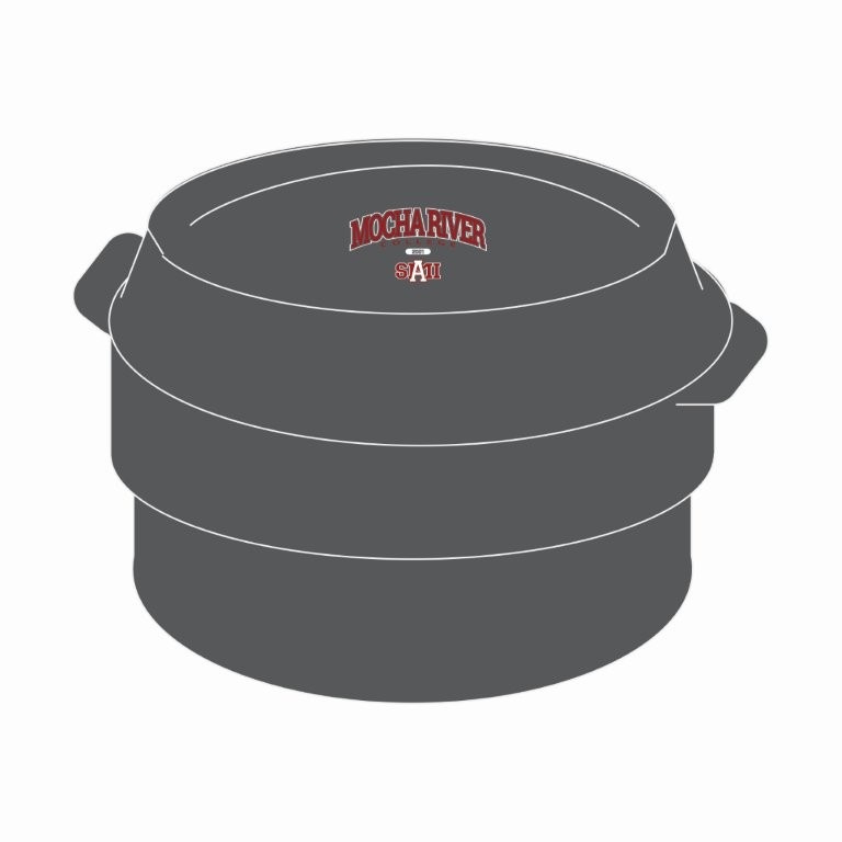 MOCHA RIVER College Logo Lunch BOX GRAY