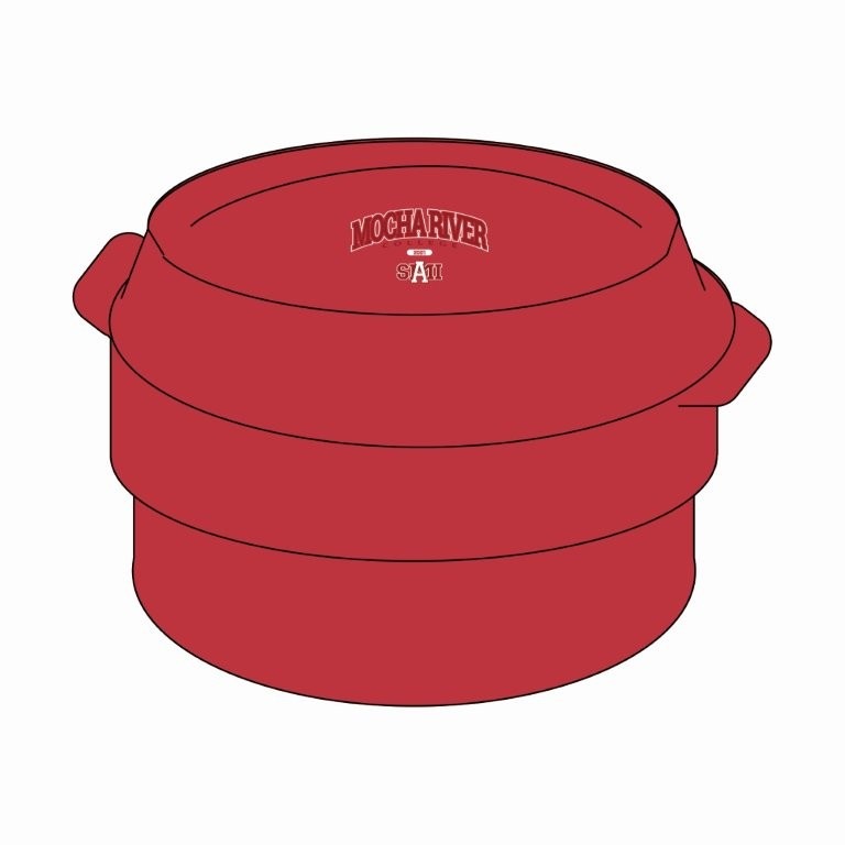MOCHA RIVER College Logo Lunch BOX RED