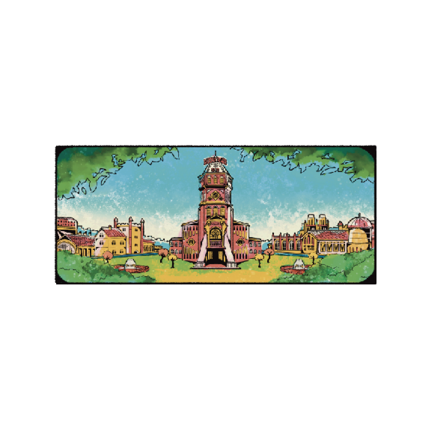 MOCHA RIVER College Landscape Mug