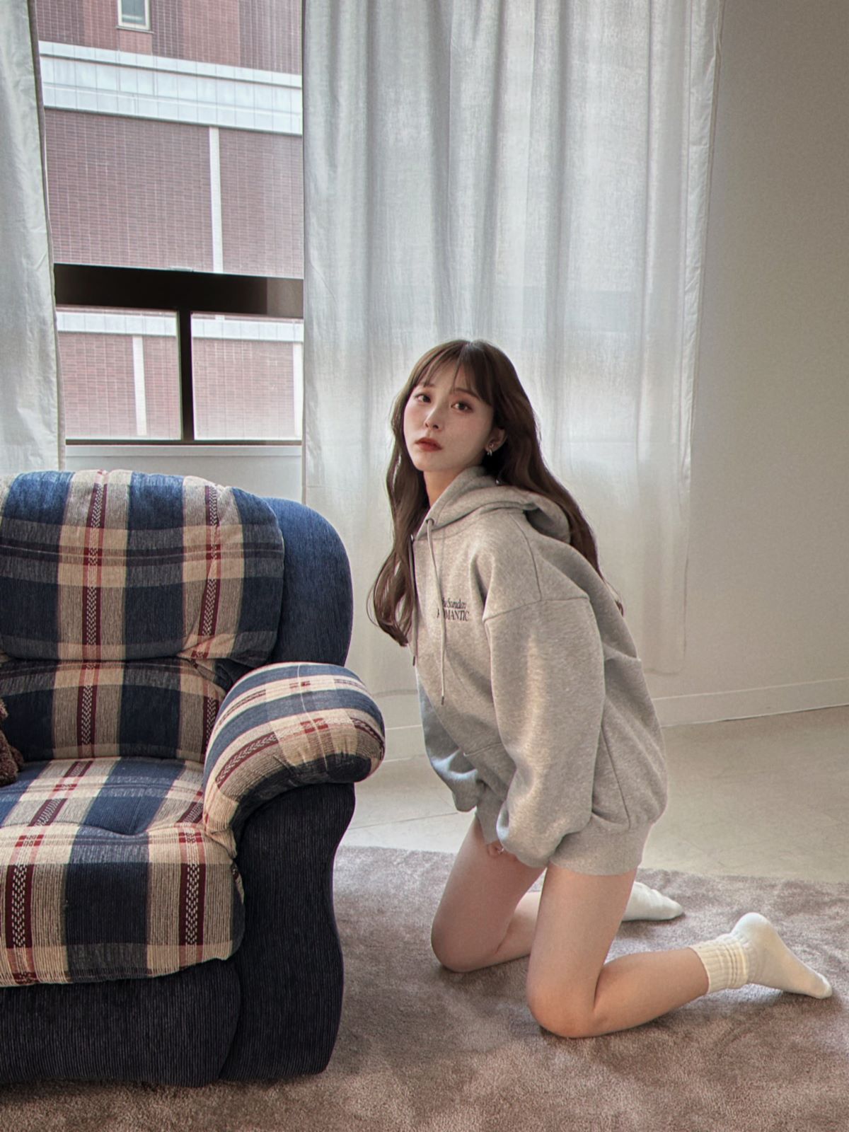 LOGO CROPPED HOODIEUNISEX