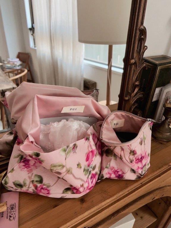 VINTAGE FLOWER POUCH SET