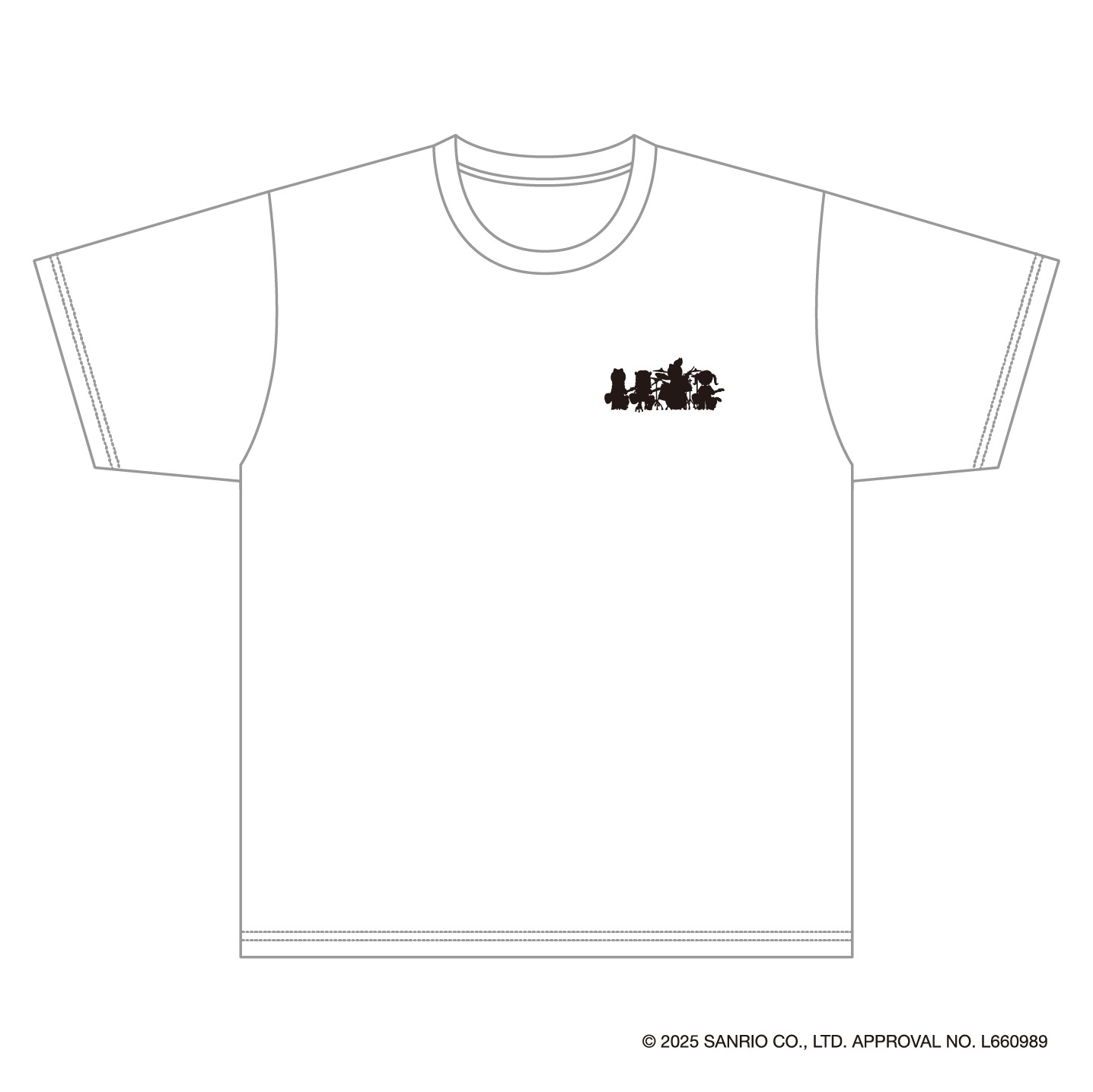 SCANDALSANRIO CHARACTERS T WHITE