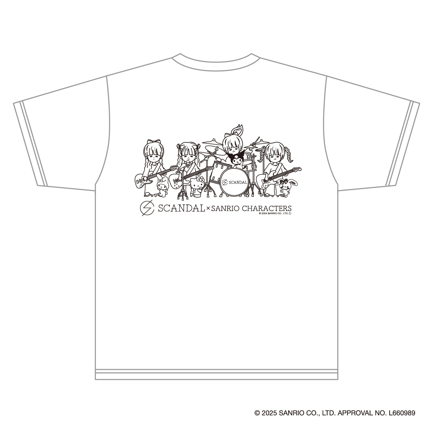 SCANDALSANRIO CHARACTERS T WHITE