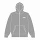 MOCHA RIVER College Logo Full Zip Hoodie GRAY