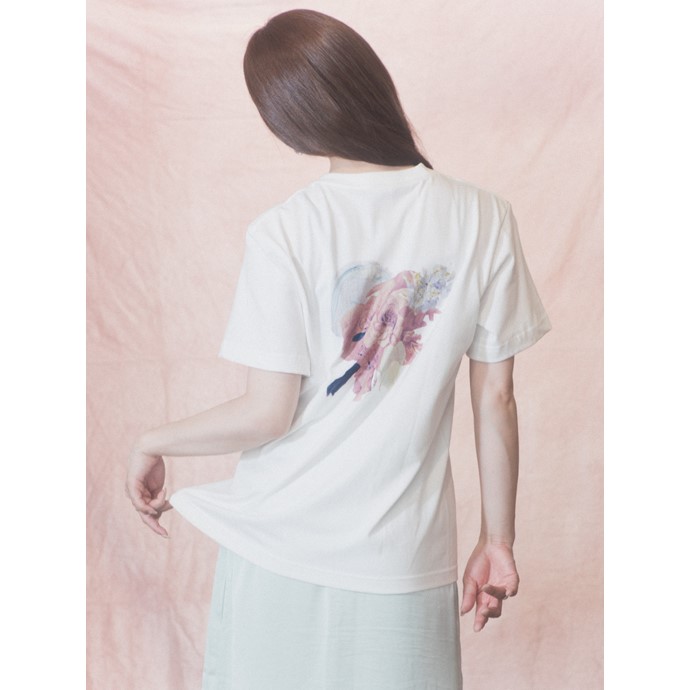 WAVE? T-shirt vanilla white