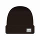 MOCHA RIVER College Logo Beanie BLACK