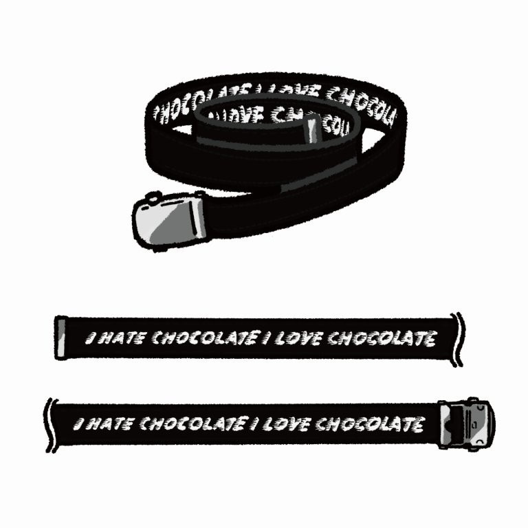 MOCHA RIVER Chocolate Belt BLACK