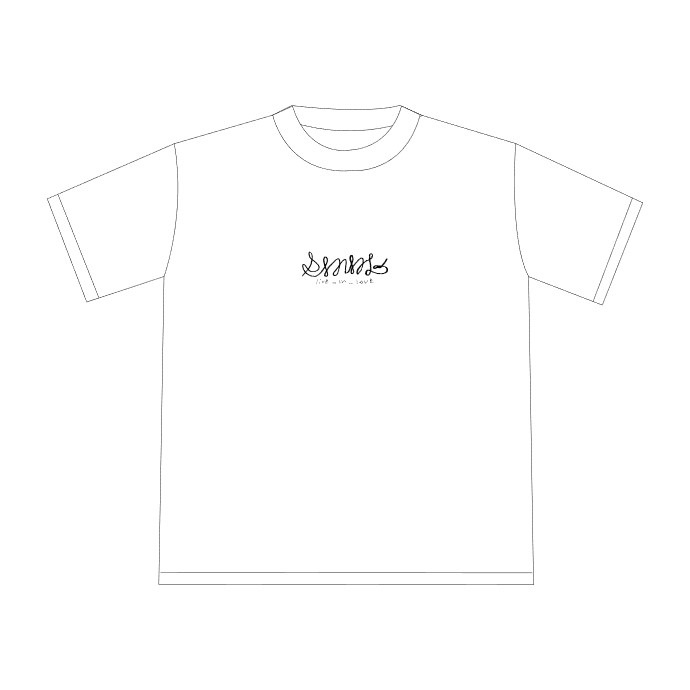 live in T-shirt WHITE