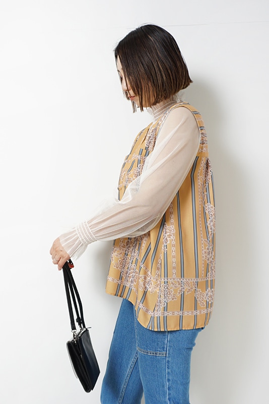 今期新品⭐︎ 【TRANOI】Jewel star Tops 📢TRANOI. IGTV 10/14 15:00start お待ちの方も多い、フリル