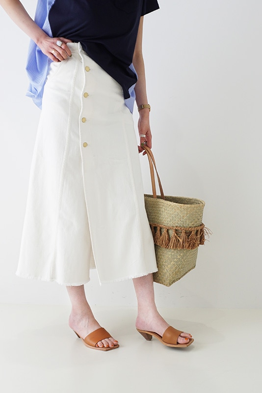 AMLILE×RASO/FA 巻きスカート WH