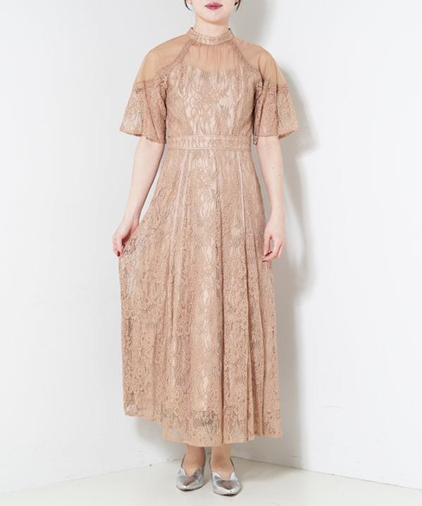 ROOM903 ウエストマークレースワンピース