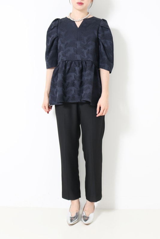 rurumu セットアップ ジャガードペプラムセットアップ | ALL ITEM | ROOM903 online