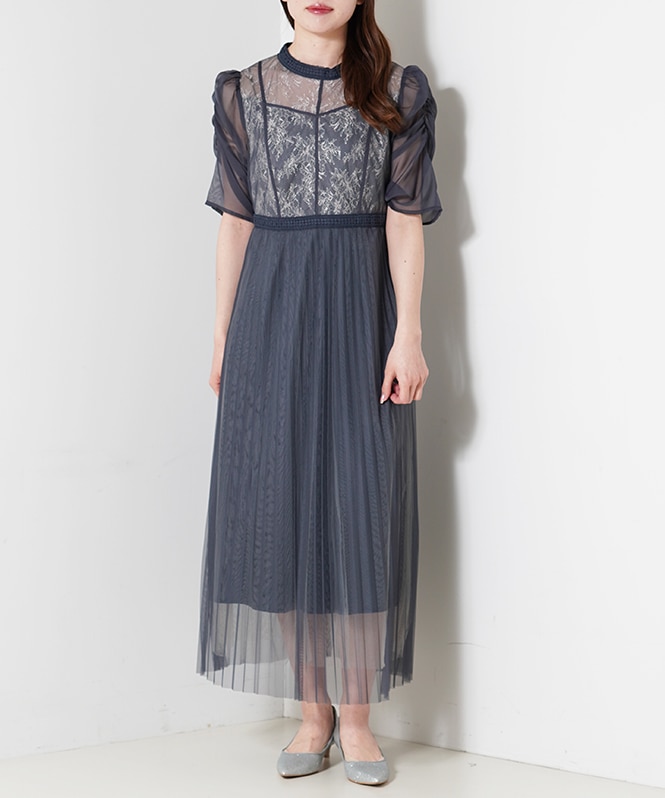 room903 レース　チュール　パーティードレス　ワンピース　結婚式　披露宴 room903 レース チュール パーティードレス ワンピース 結婚式