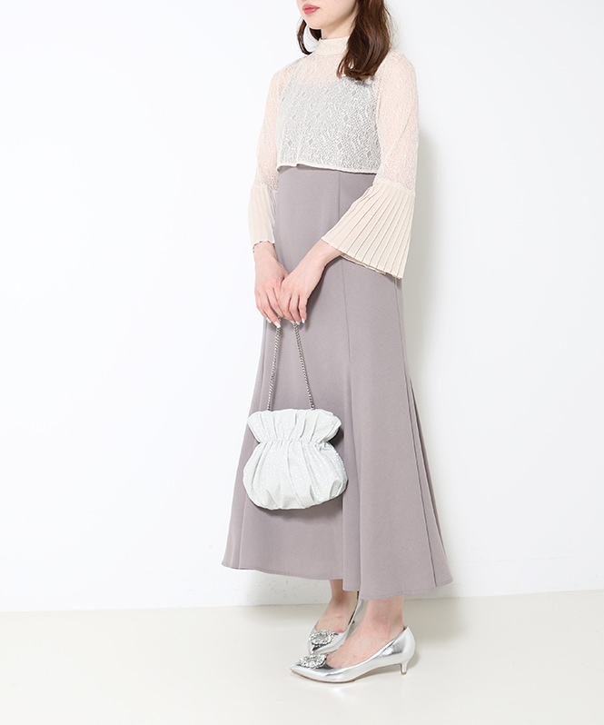 ベルスリーブセットドレス■