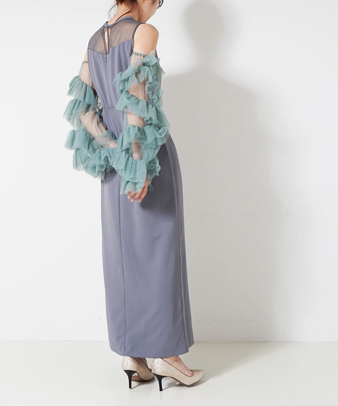 detached sleeve dress