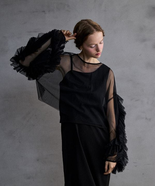 Volume tulle set dress