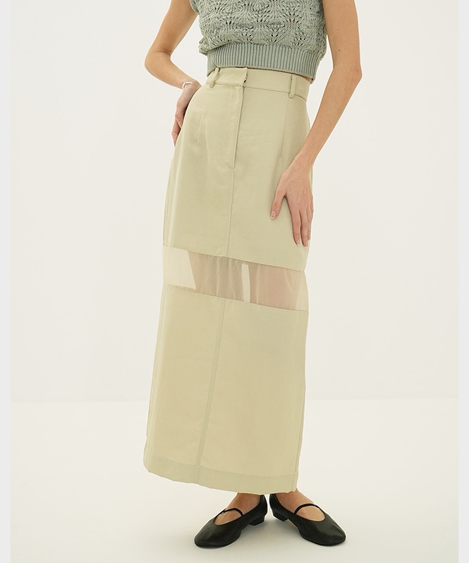 CLANE SHEER SWITCHING STRAIGHT SK