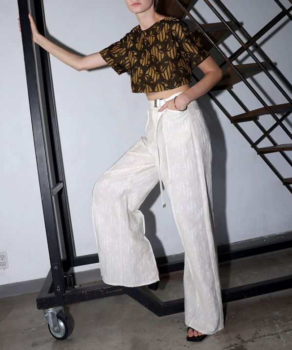 Uttrykk Circle Jacquard Wide Pants