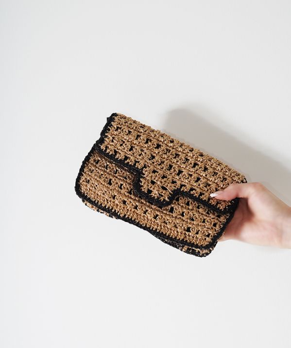 Swaraj 手編みメルカドバッグ バイカラー