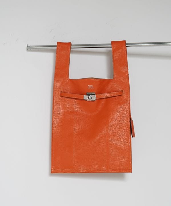 laege market bag in shrink leather