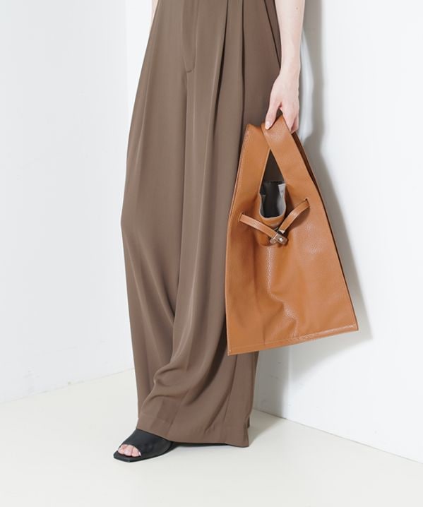 beautiful people laege market bag in shrink leather