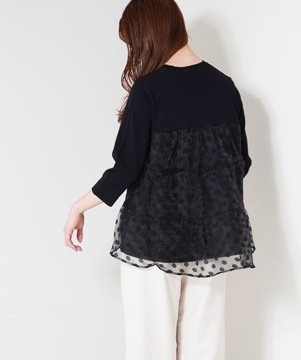 TORRAZZO DONNA ニット パール 刺繍 装飾 ワンピース M180