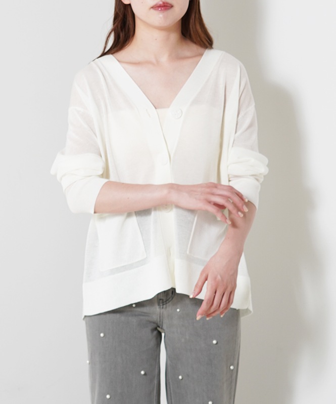 TORRAZZO DONNA フローラルシアーフレアトップス　ホワイト TORRAZZO DONNA フローラルシアーフレアトップス ホワイト