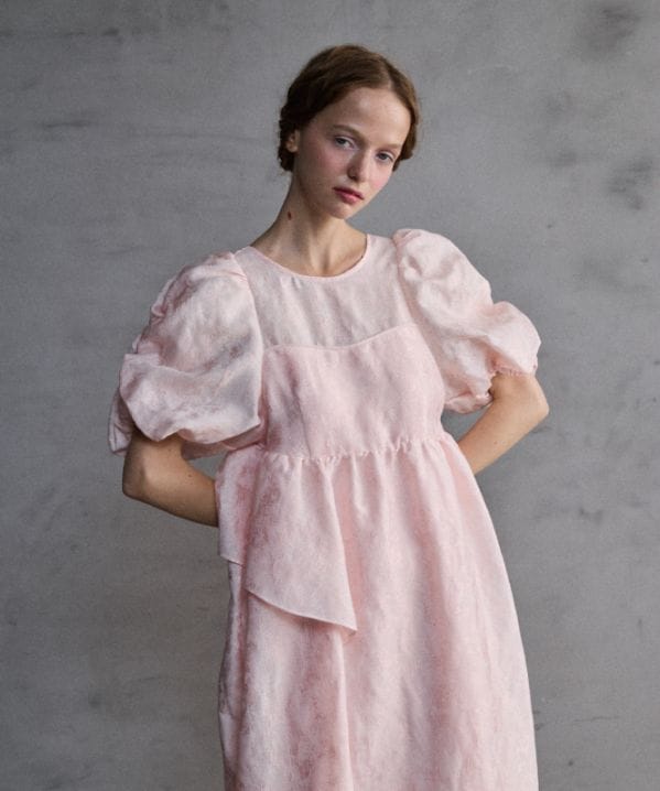 スーツ・フォーマル・ドレス ANDRESDbubble sleeve jacquard dressMtall ANDRESD bubble sleeve jacquard dress | DRESS,DRESS | ROOM903